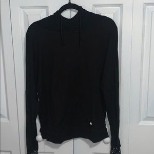 Black workout hoodie
